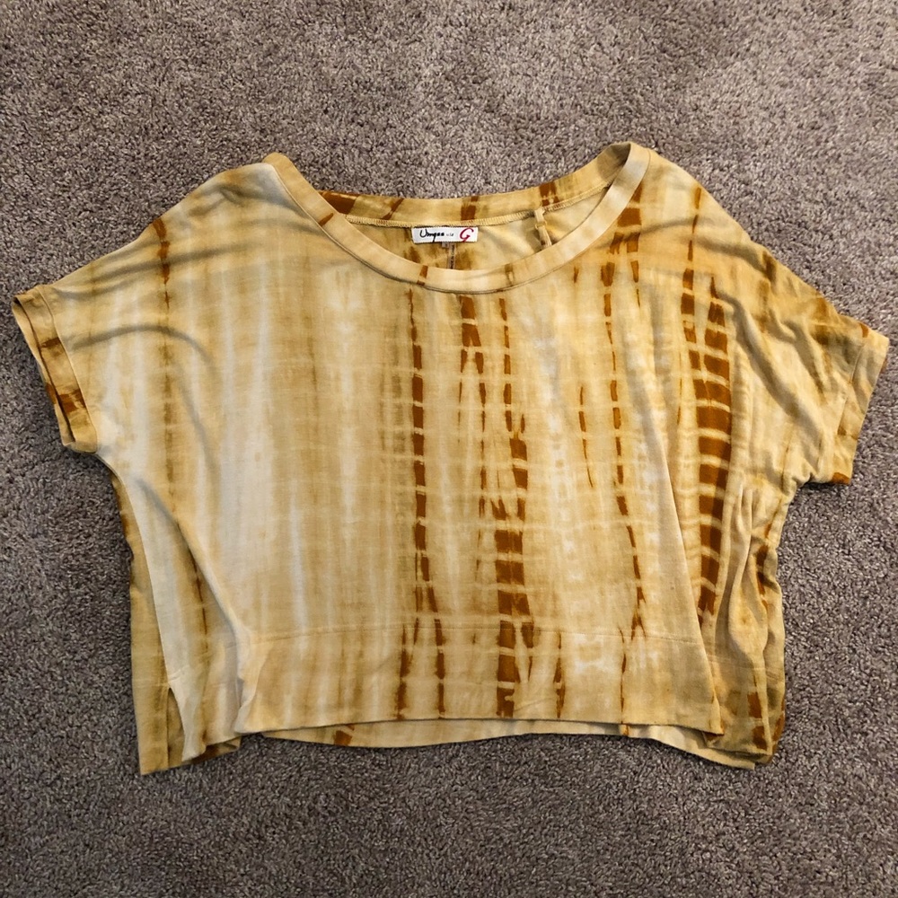 Umgee yellow tye dye top!